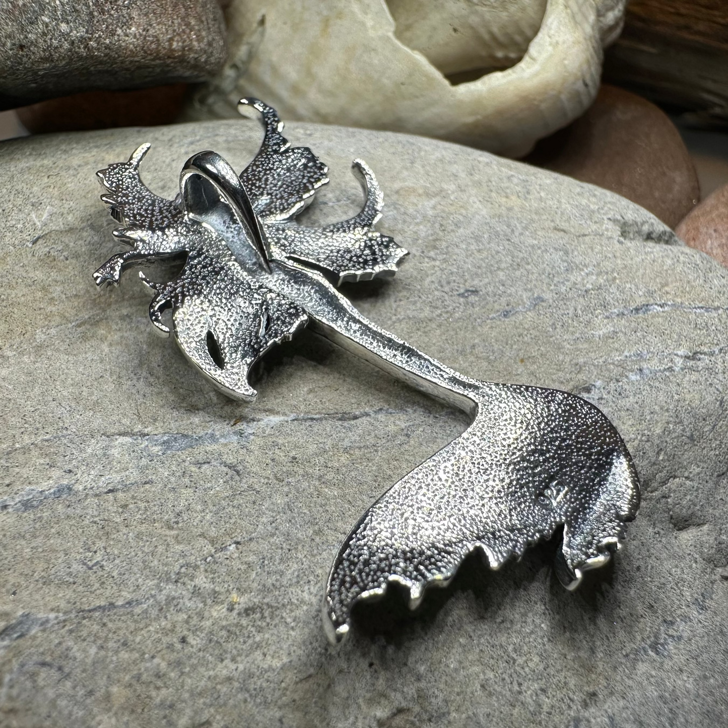 Sea Fairy Mermaid Necklace in Sterling Silver — view 8