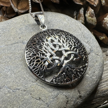 Load image into Gallery viewer, Tree of Life Triquetra Necklace