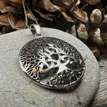 Load image into Gallery viewer, Tree of Life Triquetra Necklace