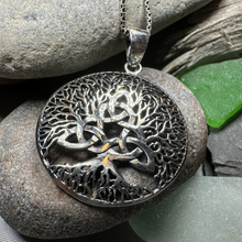Load image into Gallery viewer, Tree of Life Triquetra Necklace
