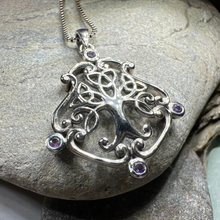 Load image into Gallery viewer, Amethyst Tree of Life Necklace
