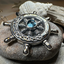 Load image into Gallery viewer, Keswick Ship's Wheel Necklace