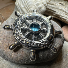 Load image into Gallery viewer, Keswick Ship's Wheel Necklace