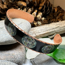Load image into Gallery viewer, Mystical Celtic Spiral Copper Cuff Bracelet