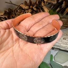 Load image into Gallery viewer, Mystical Celtic Spiral Copper Cuff Bracelet