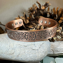 Load image into Gallery viewer, Pictish Copper Cuff Bracelet