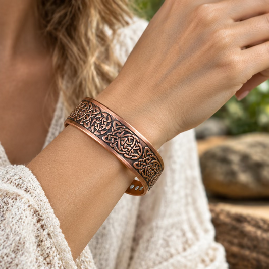 Pictish Copper Cuff Bracelet — view 2