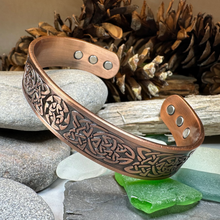 Load image into Gallery viewer, Pictish Copper Cuff Bracelet