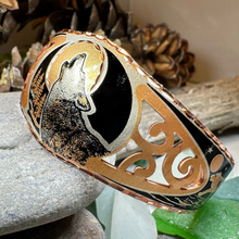 Load image into Gallery viewer, Wolf Spirit Copper Cuff Bracelet