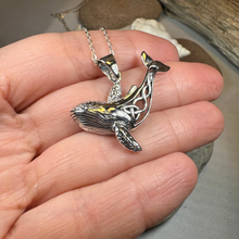 Load image into Gallery viewer, Celtic Knot Whale Necklace