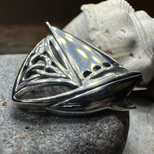 Load image into Gallery viewer, Celtic Sailboat Necklace