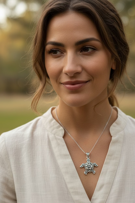 Bohemian Sea Turtle Necklace