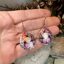 Load image into Gallery viewer, Firestorm Celtic Spiral Copper Earrings