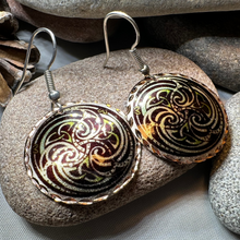 Load image into Gallery viewer, Mystical Celtic Spiral Copper Earrings