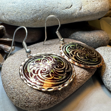 Load image into Gallery viewer, Mystical Celtic Spiral Copper Earrings