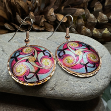 Load image into Gallery viewer, Summer Solstice Celtic Spiral Copper Earrings