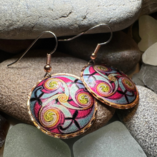 Load image into Gallery viewer, Summer Solstice Celtic Spiral Copper Earrings