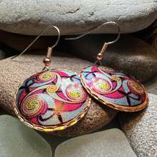 Load image into Gallery viewer, Summer Solstice Celtic Spiral Copper Earrings