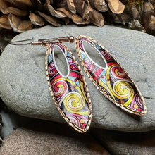 Load image into Gallery viewer, Free Spirit Celtic Spiral Copper Earrings