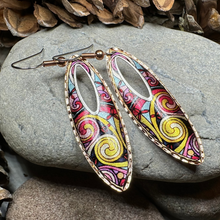 Load image into Gallery viewer, Free Spirit Celtic Spiral Copper Earrings