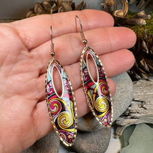 Load image into Gallery viewer, Free Spirit Celtic Spiral Copper Earrings