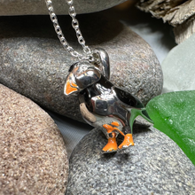 Load image into Gallery viewer, Enamel Puffin Necklace