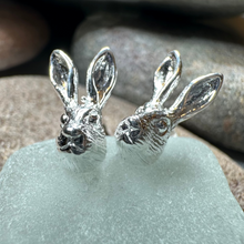 Load image into Gallery viewer, Thistledown Rabbit Post Earrings