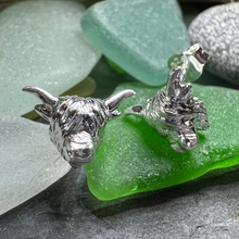 Load image into Gallery viewer, Wee Coo Highland Cow Earrings