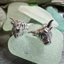 Load image into Gallery viewer, Wee Coo Highland Cow Earrings