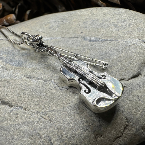 Load image into Gallery viewer, Irish Fiddle Celtic Necklace