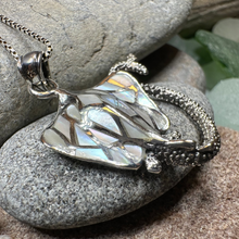 Load image into Gallery viewer, Abalone Manta Ray Necklace