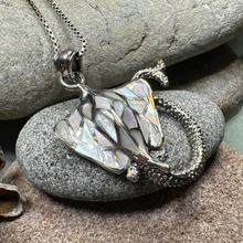 Load image into Gallery viewer, Abalone Manta Ray Necklace