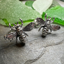 Load image into Gallery viewer, Realistic Bee Post Earrings