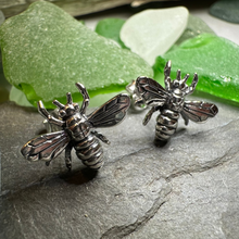 Load image into Gallery viewer, Realistic Bee Post Earrings