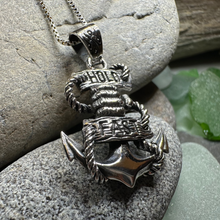 Load image into Gallery viewer, Hold Fast Anchor Necklace