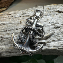 Load image into Gallery viewer, Hold Fast Anchor Necklace