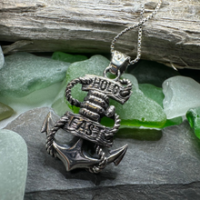 Load image into Gallery viewer, Hold Fast Anchor Necklace