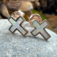 Load image into Gallery viewer, Grace Opal Cross Earrings