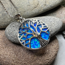 Load image into Gallery viewer, Persephone Opal Tree of Life Necklace