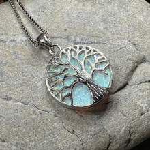 Load image into Gallery viewer, Persephone Opal Tree of Life Necklace