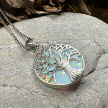 Load image into Gallery viewer, Persephone Opal Tree of Life Necklace