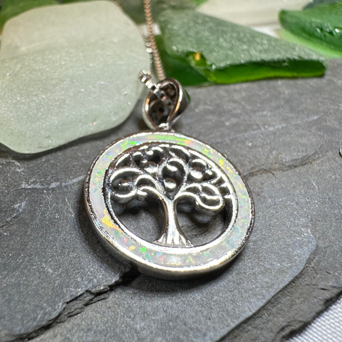 Load image into Gallery viewer, Enora Opal Tree of Life Necklace