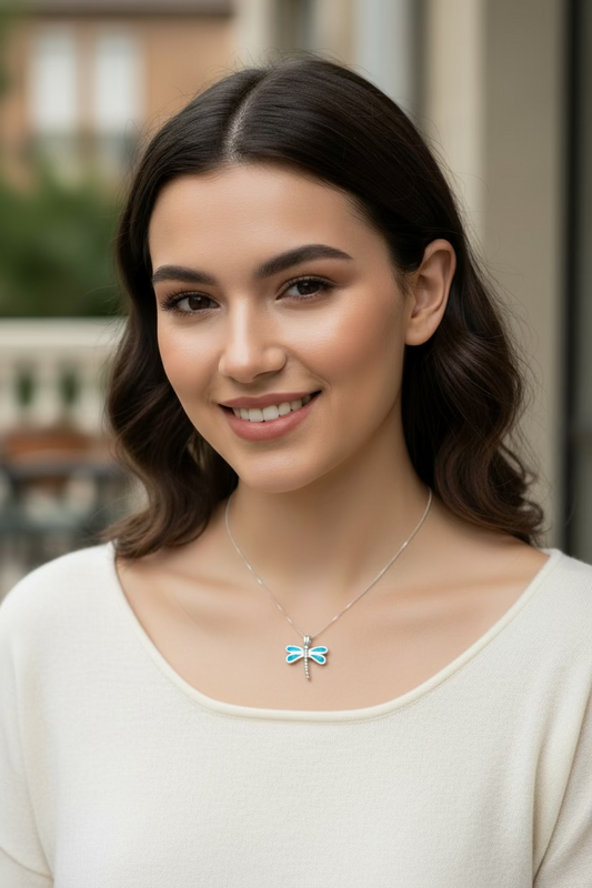 Fairy Meadow Dragonfly Necklace