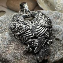 Load image into Gallery viewer, Soulmates Celtic Raven Necklace