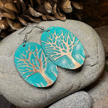 Load image into Gallery viewer, Oaksong Tree of Life Copper Earrings
