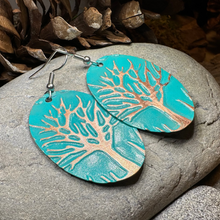 Load image into Gallery viewer, Oaksong Tree of Life Copper Earrings