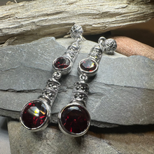 Load image into Gallery viewer, Garnet Fire Earrings