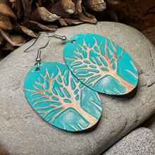 Load image into Gallery viewer, Oaksong Tree of Life Copper Earrings