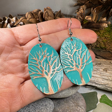 Load image into Gallery viewer, Oaksong Tree of Life Copper Earrings