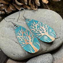 Load image into Gallery viewer, Oakwind Tree of Life Copper Earrings